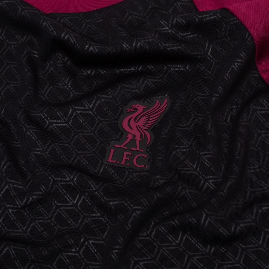 Liverpool T-Shirt Liverbird - Black/Burgundy - Men's-SoccerKits Hub | Buy Soccer Jerseys Online